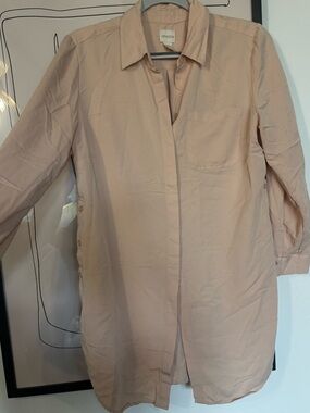 Chico's Pale Pink Button-Up long tunic like Blouse